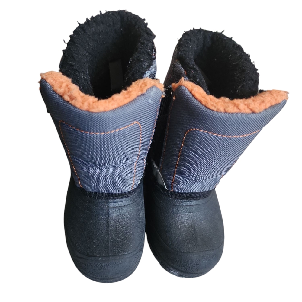 Black and Orange Winter Boots